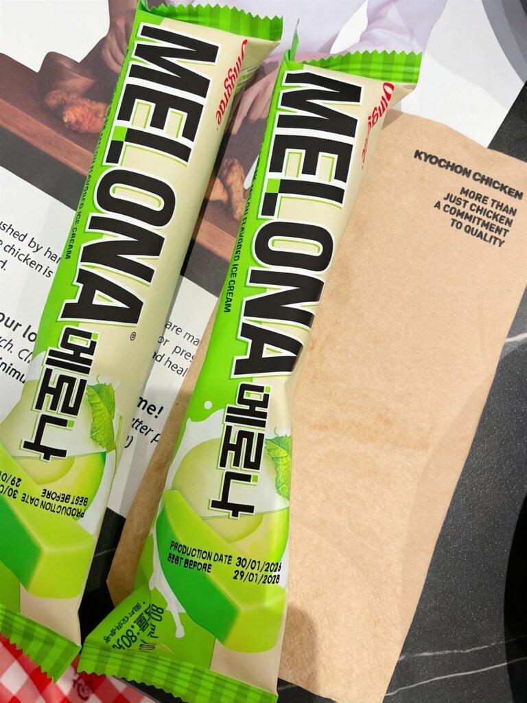 Korean Melona ice cream served at KyoChon